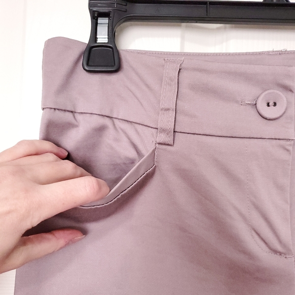 RW&CO cotton cropped pants suit bottoms lilac purple grey 4 fits XS pastel - Picture 5 of 10